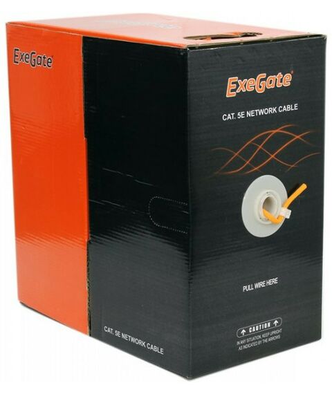 Кабель и разъемы: Кабель Exegate UTP 4 пары кат.5e LSZH <бухта 305м> [EX256747RUS] фотографии