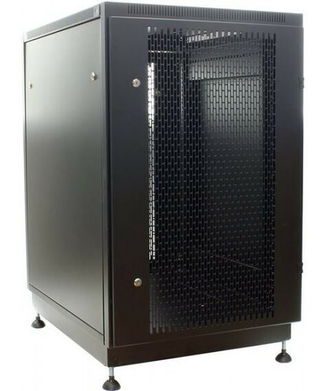 Шкафы и стойки: Шкаф NT PRACTIC 2 MP18-68 B 19" напольный 18U 600*800, дверь перфорированная, чёрный (3ч) фотографии