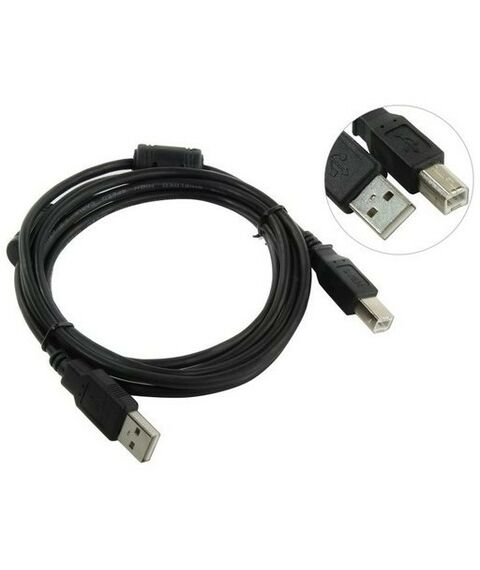 Шлейфы, кабели, удлинители: Кабель USB 2.0 A-->B SVEN 015923/00458 1.8м  2 фильтра фотографии