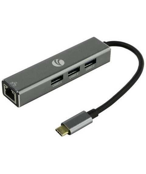 USB концентраторы (USB hub): Разветвитель VCOM DH311A USB3.1 Hub 3 port, LAN, подкл. USB-C фотографии