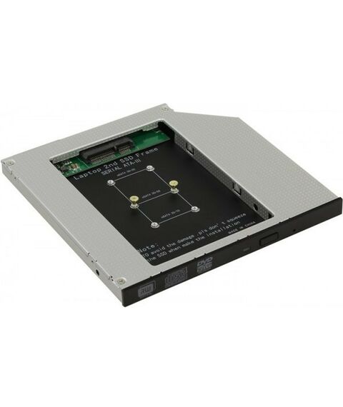 Аксессуары для ноутбуков: Шасси Orient UHD-2MSC9 для mSATA для установки в SATA 9.5мм отсек оптического привода ноутбука фотографии