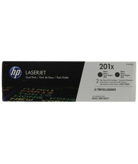 Для HP (оригинал): Картридж HP CF400XD Dual Pack Black №201X для HP LaserJet ProM252, MFP M277 повышенной ёмкости фотографии