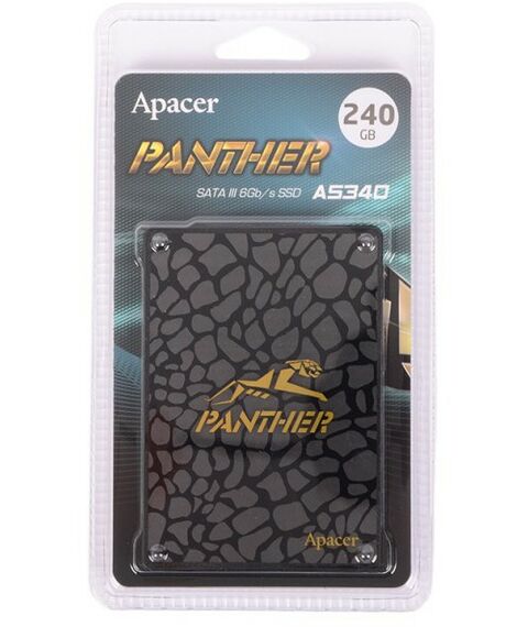 SSD-накопители: Накопитель Apacer 240 Gb AS340 Panther SATA 6Gb/s 2.5" 3D TLC [AP240GAS340G-1] фотографии