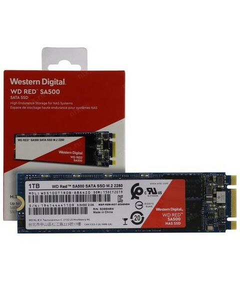 SSD-накопители: SSD-накопитель Western Digital 1 Tb Red SA500 M.2 2280 B&M 6Gb/s 3D TLC [WDS100T1R0B] фотографии