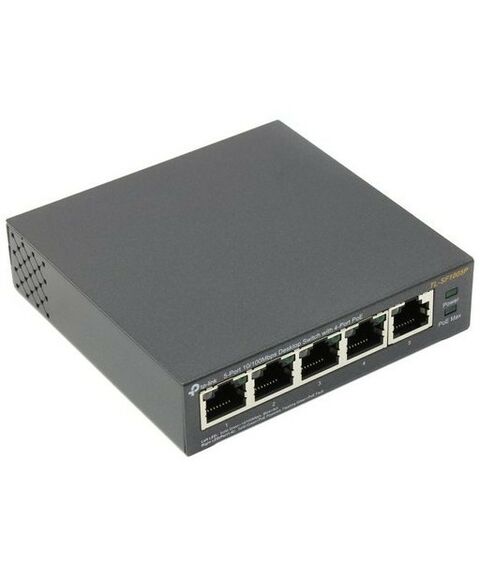Коммутаторы, маршрутизаторы, межсетевые экраны: Коммутатор TP-Link TL-SF1005P 5-Port Desktop Switch, 1UTP 100Mbps+ 4UTP 100Mbps PoE фотографии
