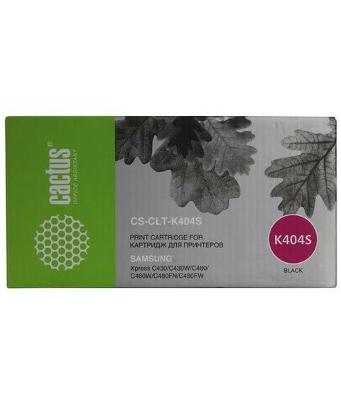 Для Samsung (совместимые): Картридж Cactus CS-CLT-K404S Black для Samsung SL-C430/C430W/C480/C480W/C480FW фотографии