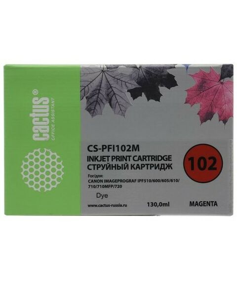 Для Canon (совместимые): Картридж Cactus CS-PFI102M Magenta для Canon iPF510/600/605/610/710/720 фотографии
