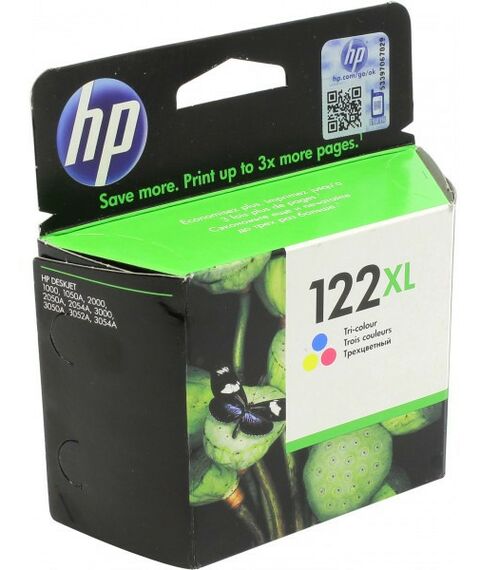 Для HP (оригинал): Картридж HP CH564HE №122XL, цветной, для hp DJ1000/1050A/2000/2050A/2054A/3000/3050A/3052A/3054A(повыш.ёмкости) фотографии