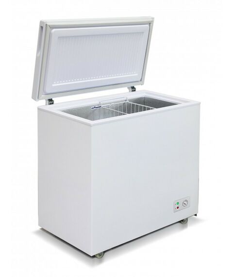 Морозильные камеры: Морозильный ларь с глухой крышкой Бирюса 210KX белый фотографии