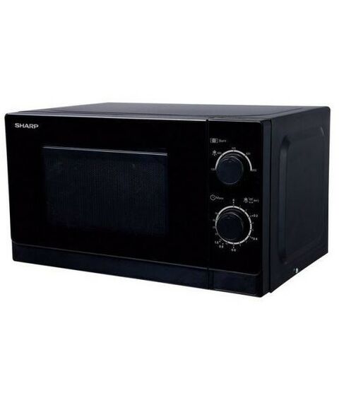 Микроволновые печи: Микроволновая печь Sharp R2000RK мощность 800 Вт, объем 20 л, механическое управление, цвет черный фотографии