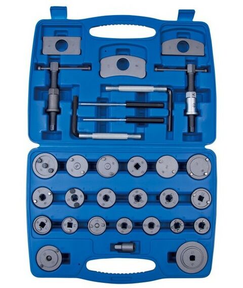 Демонтажный инструмент: Набор для утапливания поршней суппортов дисковых тормозов King Tony 9BC23 31 предмет фотографии