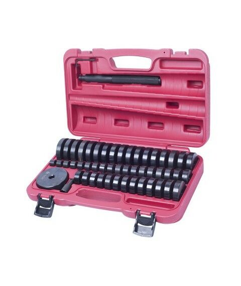 Демонтажный инструмент: Набор оправок для монтажа и демонтажа подшипников МАСТАК 100-20049C 18-74 мм, кейс, 49 предметов фотографии