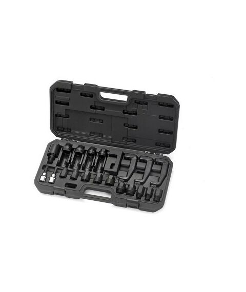 Демонтажный инструмент: Съёмник дизельных форсунок МАСТАК 103-51021C кейс, 21 предмет фотографии