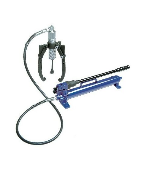 Демонтажный инструмент: Съёмник подшипников гидравлический МАСТАК 104-19308 8 т, до 350 мм, 3 предмета фотографии