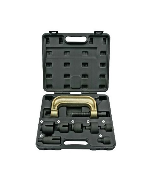 Демонтажный инструмент: Набор оправок для монтажа и демонтажа сайлентблоков MB МАСТАК 110-20008C кейс, 8 предметов фотографии