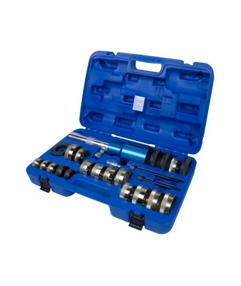 Демонтажный инструмент: Набор оправок для монтажа и демонтажа сайлентблоков MB МАСТАК 110-22024C гидравлический, кейс, 24 предмета фотографии