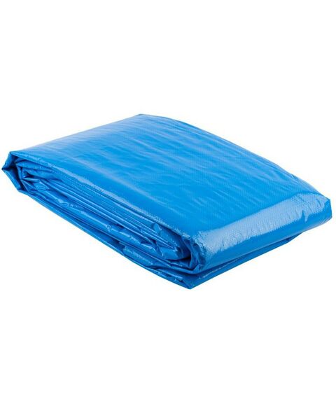 Шатры, тенты, уличные зонты: Тент-полотно Зубр ЭКСПЕРТ 12552-06-10 универсальный трехслойный, из тканого полимера высокой плотности 120 г/м3, с люверсами, водонепроницаемый, 6х10м фотографии