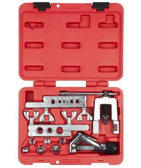 Трубогибы: Набор УНИВЕРСАЛ для резки Зубр МАСТЕР 23616-H10 развальцовки и расширения под пайку труб с толщиной стенки до 1мм, в боксе фотографии