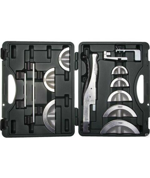 Трубогибы: Трубогиб KRAFTOOL INDUSTRIE 23502-H9 рычажный для высокоточной гибки труб из цветных металлов под углом до 90 град, в боксе, 10, 12, 14, 15, 16, 18, 20, 22 мм фотографии