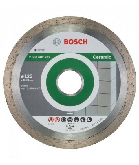 Пильные и алмазные диски: Алмазный диск BOSCH Standard for Ceramic 125-22.23 125 мм [2608602202] фотографии