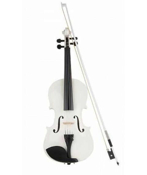 Смычковые инструменты: Скрипка Alina AVW05A размер 3/4, со смычком, в футляре, цвет белый фотографии