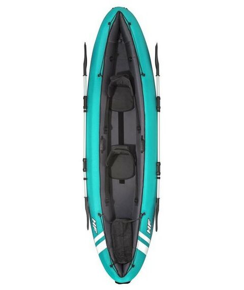 Байдарки: Байдарка BestWay 65052 330 х 86 см, 2 весла, ручной насос, 2 съёмных ребра, 2 сиденья, 1 сумка, ремкомплект фотографии