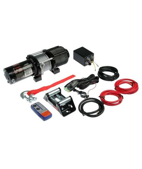 Лебедки, тали, тельферы: Лебедка электрическая TUNDRA 2041 кг (4500 lb) трос 6.5 мм х 10 м, 12/24V, до 6 м/мин фотографии