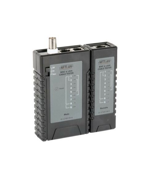 Монтажное оборудование: Тестер кабельный Netlan EC-CT4511B UTP/STP, RJ45, RJ12, RJ11, BNC фотографии