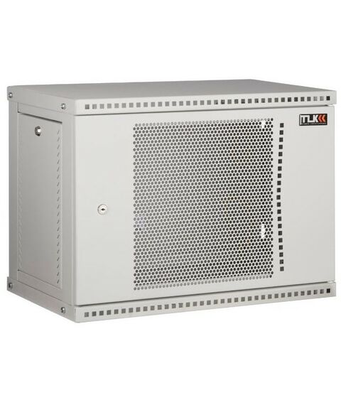 Шкафы и стойки: Настенный разборный шкаф TLK TWI-096045-R-P-GY 19", 9U, перфорированная дверь, Ш600хВ436хГ450мм, 1 пара монтажных направляющих, серый фотографии