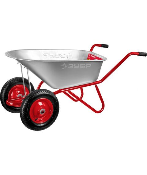 Тачки строительные: Тачка садово-строительная двухколесная Зубр Т-21 180 кг [39952] фотографии