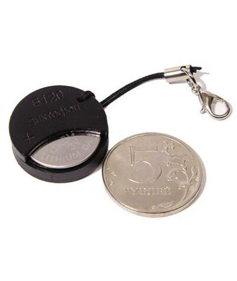 Цифровые диктофоны: Цифровой диктофон Edic-mini Dime B120 Пластик, размер 8.5*d24.5мм, вес 5.5гр, автономность до 80ч, батарейка фотографии