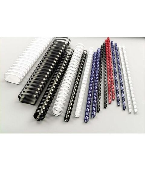 Пружины для переплета: Пластиковые пружины  38 мм белые 50 шт. фотографии