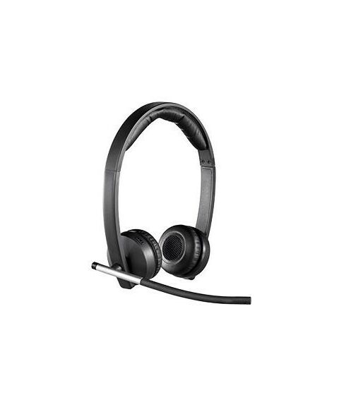 Наушники и гарнитуры: Беспроводная гарнитура Logitech Wireless Headset Dual H820e с рег. громкости, USB / радио [981-000517] фотографии