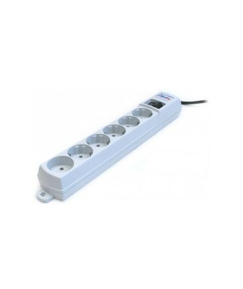 Сетевые фильтры: Сетевой фильтр ZIS Pilot S5М 6 розеток, 5 евро, 5 метров фотографии