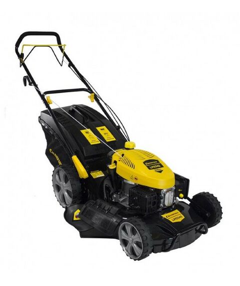 Газонокосилки: Газонокосилка бензиновая Champion LM5345 4.4кВт, привод 530мм, 75л, 25-75мм, 1рычаг/7, 39.6кг, 4в1 фотографии