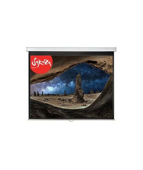 Экраны для проекторов: Экран Sakura Motoscreen 1:1 SCPSM-127X127 127x127 см, настенно-потолочный рулонный белый (моторизованный), 71" фотографии