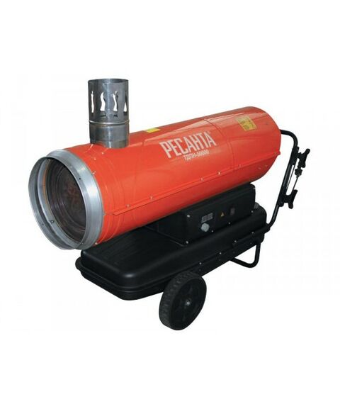 Тепловые пушки: Тепловая дизельная пушка РЕСАНТА ТДПН-50000 фотографии