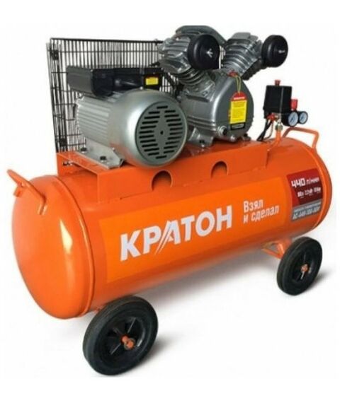 Компрессоры: Компрессор с ременной передачей КРАТОН АС-440-100-BDV [3 01 01 040] фотографии