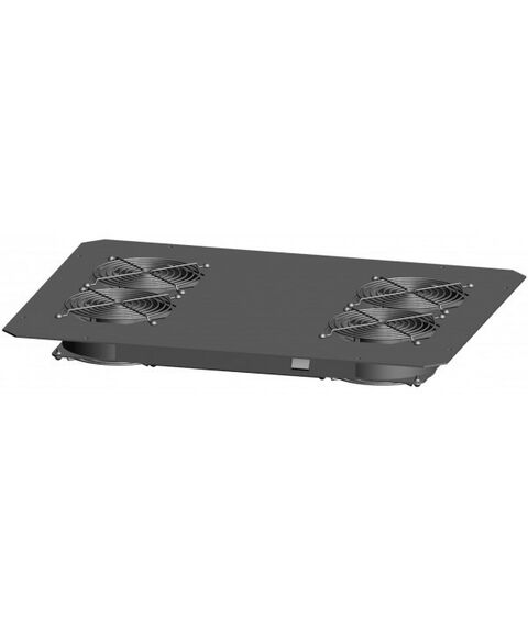 Шкафы и стойки: Вентиляторный блок TLK TLK-FAN4-BK для напольных шкафов серий TFR, TFL, TFE, 4 вентилятора, без шнура питания, черный фотографии