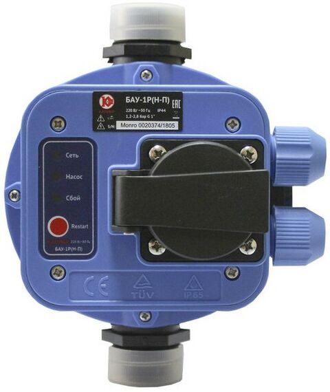 Насосы и насосные станции: Устройство автоматизации для насоса Калибр БАУ-1Р 10 бар, 1", манометр, защита от сухого хода [67890] фотографии