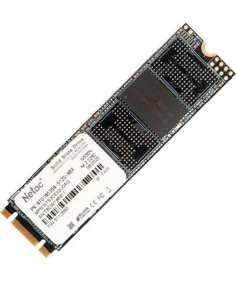 SSD-накопители: SSD-накопитель Netac 512 Gb N535N M.2 2280 B&M 6Gb/s [NT01N535N-512G-N8X] фотографии