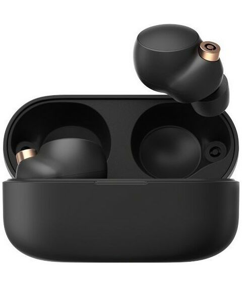 Наушники и гарнитуры: Наушники беспроводные Sony WF-1000XM4 YY2948, Bluetooth, вкладыши, черный [WF1000XM4B.E] фотографии