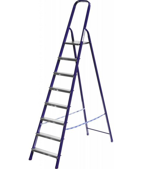 Стремянки и лестницы: Стальная стремянка СИБИН 38803-08 8 ступеней, 166см фотографии