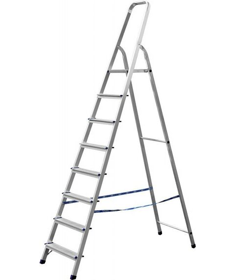 Стремянки и лестницы: Алюминиевая стремянка СИБИН 38801-8 8 ступеней, 166 см фотографии