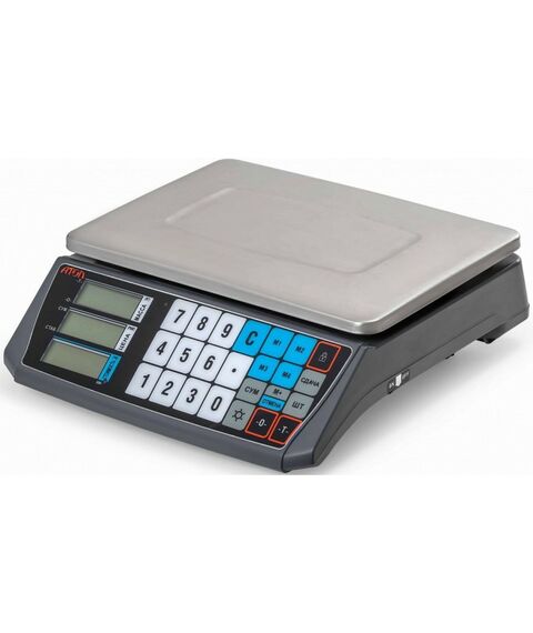 Весовое оборудование: Весы торговые АТОЛ MARTA без стойки, СОМ порт, кабель USB-RS, кабель RS-232, лицензия FDU, с поверкой [45034] фотографии