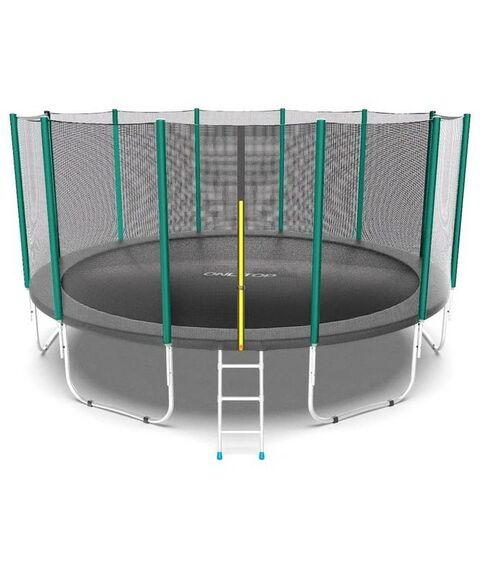 Батуты: Батут ONLITOP d=488 см с лестницей, с сеткой высотой 173 см фотографии