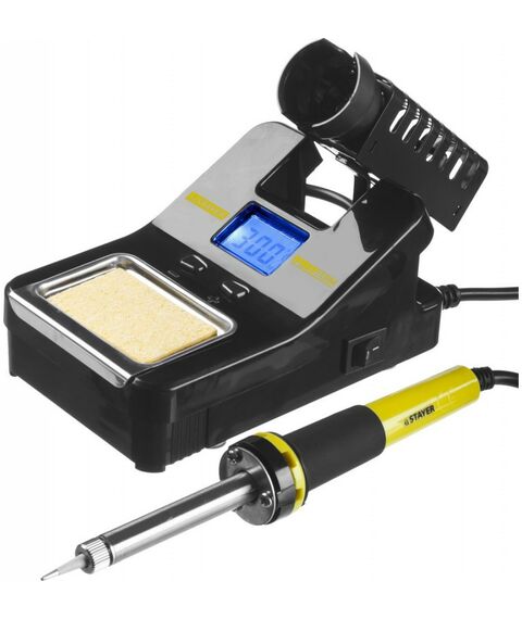 Паяльное оборудование: Цифровая паяльная станция STAYER SP-50 160-520°C, 48 Вт [55370] фотографии