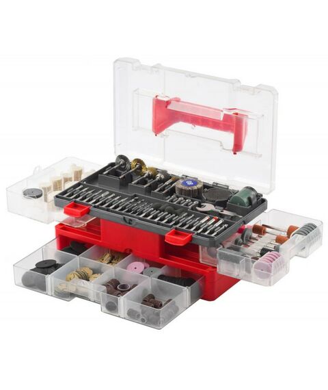 Прямошлифовальные машины (граверы): Набор мини-насадок для гравировальных машин Зубр 35905-H349 349 предметов фотографии