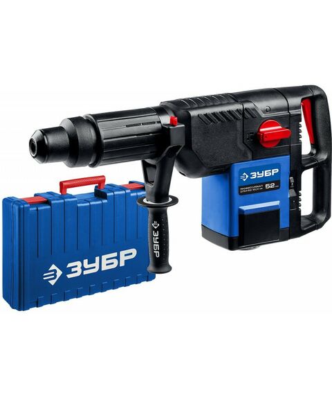 Перфораторы: Перфоратор Зубр Профессионал ЗПМ-52-1500 ЭК 1500 Вт, 52 мм, SDS Max фотографии