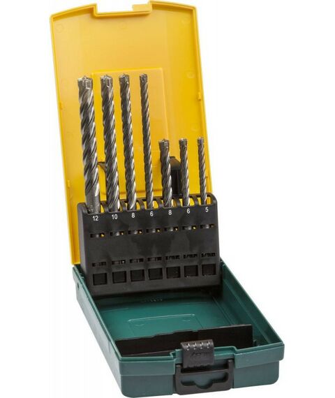 Буры, пики, коронки, сверла: Набор буров KRAFTOOL 29310-H7 SDS-plus 7 шт: 5 х 110, 6 х 110, 8 х 110, 6 х 160, 8 х 160, 10 х 160, 12 х 160 мм, INDUSTRIE QUALITAT фотографии